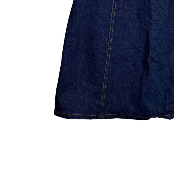 BDG Jean Skirt Womens Denim A Line Button Pockets Stretch Blue Small - Picture 6 of 8